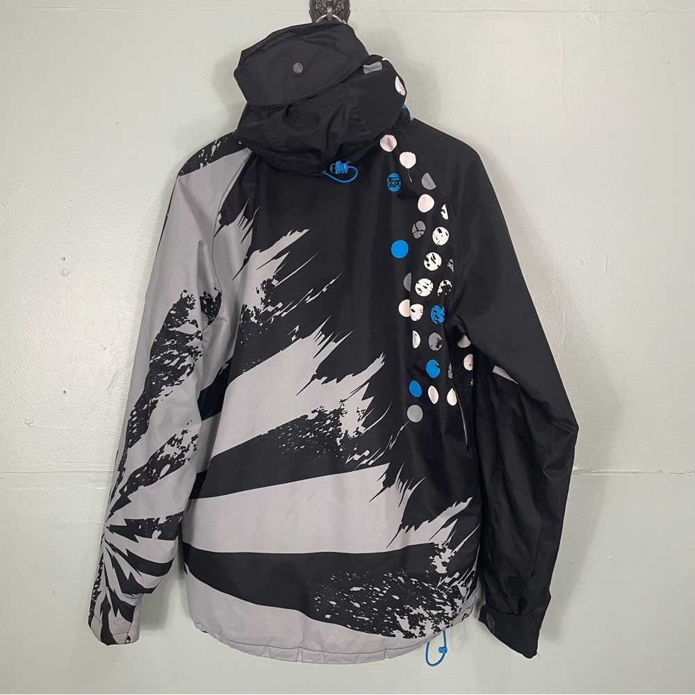 Fox Tech Racing FX-360 Recco Winter Snow Ski Jacket Men Sz Medium Gray Black 15K - Picture 8 of 15